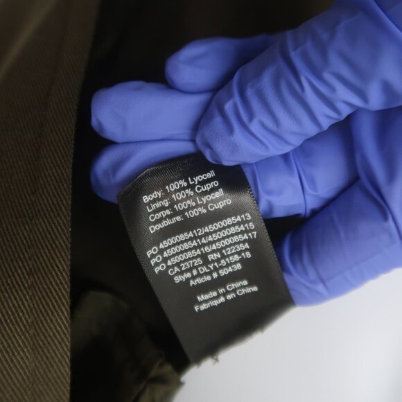 Babaton Trench Coat Green Size Medium Aritzia NWT - Picture 10 of 12